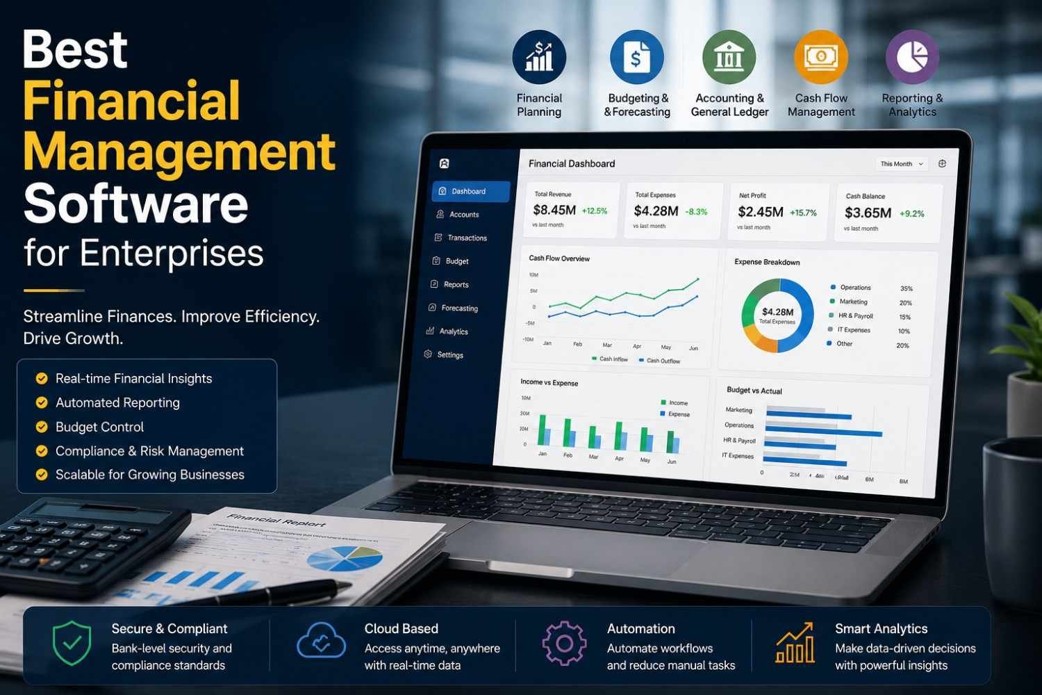 Best Financial Management Software for Enterprises in 2026: Features, Benefits and Buyer’s Guide